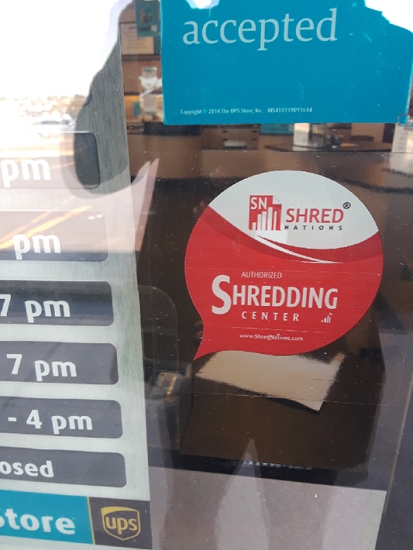 ups shredding